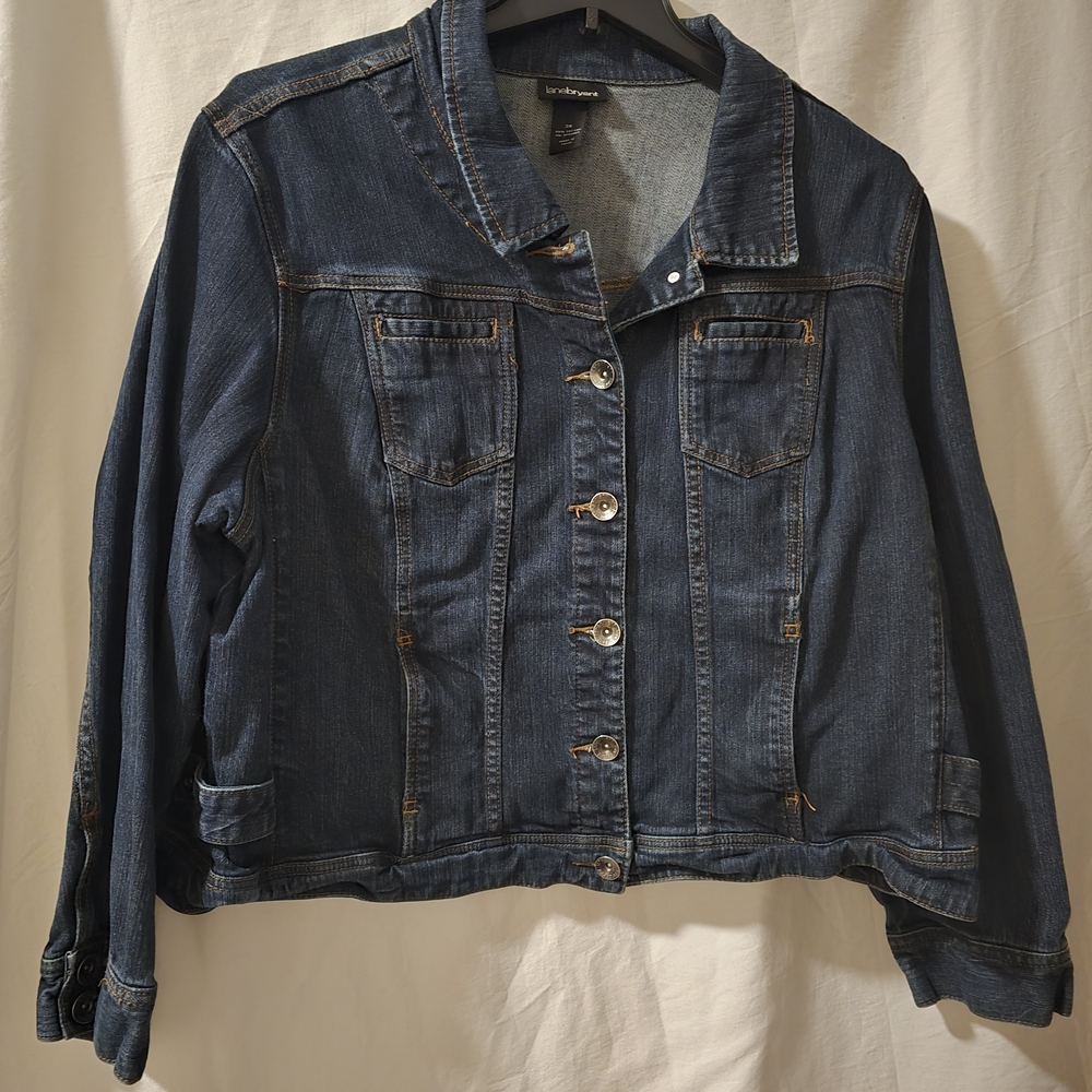 Lane Bryant Dark Blue Denim Jean Jacket